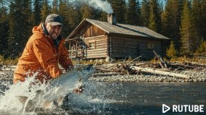 Охота и Рыбалка 2026 Тайга ИЗБА ХАРИУС на Поплавочную Удочку  ТАЙМЕНЬ Сибирь Сухой пит 23 часть 2