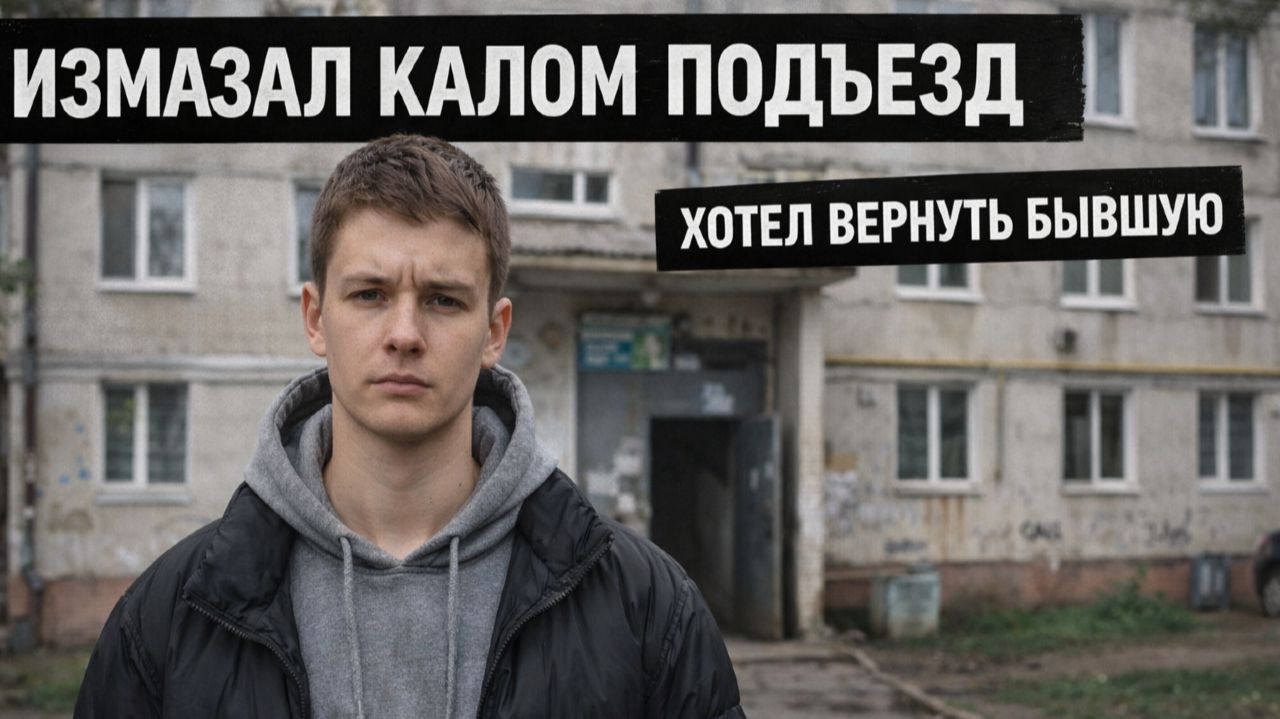 ОБМАЗАЛ ПОДЪЕЗД ФЕКАЛИЯМИ И ПЫТАЛСЯ ПОДЖЕЧЬ
