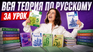 ВСЯ ТЕОРИЯ для ОГЭ по русскому 2026  | Анастасия Гласная | Умскул