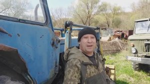 Делаю мост в деревне на тракторе МТЗ-82! Запуск ДИЗЕЛЯ ПОСЛЕ ПРОСТОЯ!
