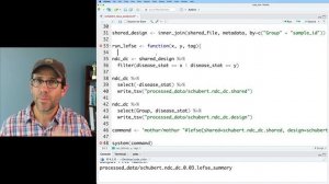CC114. Using the R system function to run another program and create lefse LDA plots