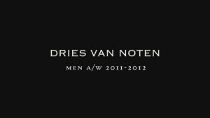 Показ мужской коллекцию Dries Van Noten осень-зима 2011-2012 (без звука)