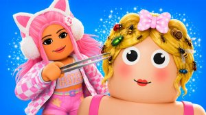 ОТКРЫЛА САЛОН КРАСОТЫ В РОБЛОКС! ДОСТАЮ НАСЕКОМЫХ ИЗ ВОЛОС В ROBLOX