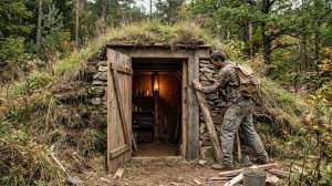 Создаю уютное укрытия в лесу с полным комфортом. Бушкрафт