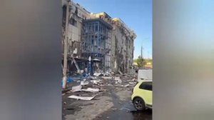 ‼️🇺🇦🔥 В Киеве сегодня уничтожен офис военной компании, производящей дроны Skyeton
