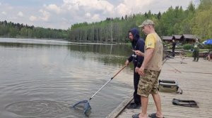 поимка форели