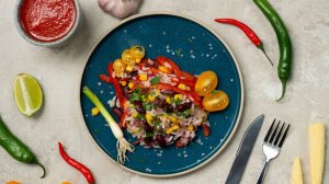 Рис по-мексикански с фасолью