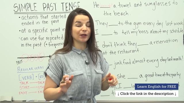 Simple Past Tense - Learn English Grammar смотреть онлайн