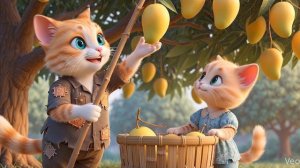 Бедная кошачья семья выращивает манговое дерево и меняет свою жизнь
