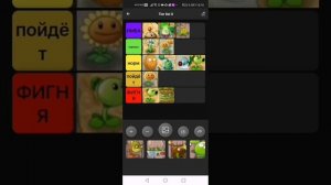 Тир лист растений из plants VS zombies 2 (1 часть)