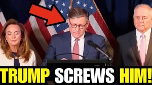 Mike Johnson PANICS as Trump SCREWS HIM