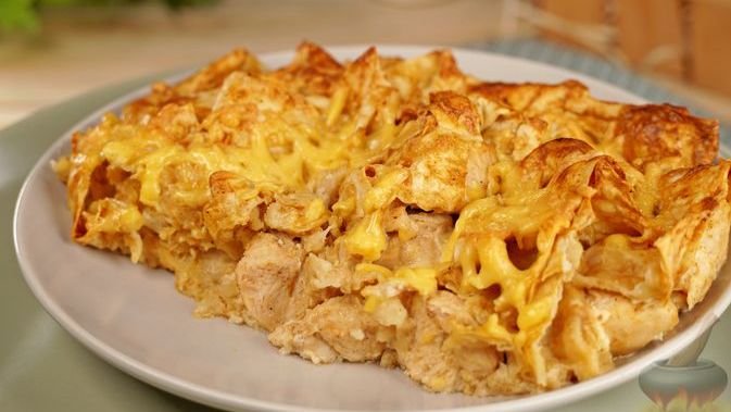 ПИРОГ ИЗ ЛАВАША С КУРИЦЕЙ