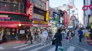 Seoul Holiday Walk from Namsan Tower to Myeongdong Street with Ambience Sounds