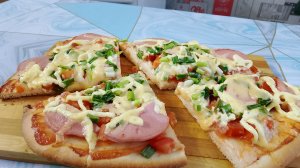 ВЕСЕННЯЯ ПИЦЦА С ЗЕЛЁНЫМ ЛУКОМ