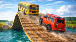 «Машины против бревен: испытание с брезентом» 8 в BeamNG Drive!
