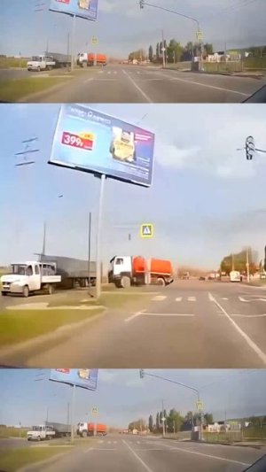 Отказ тормозов у грузовика.
