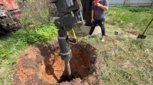 Бурение колодца машиной в Тверской области п Завидово