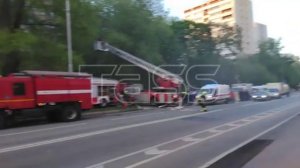 Пожар в жилом доме на Измайловском шоссе в Москве