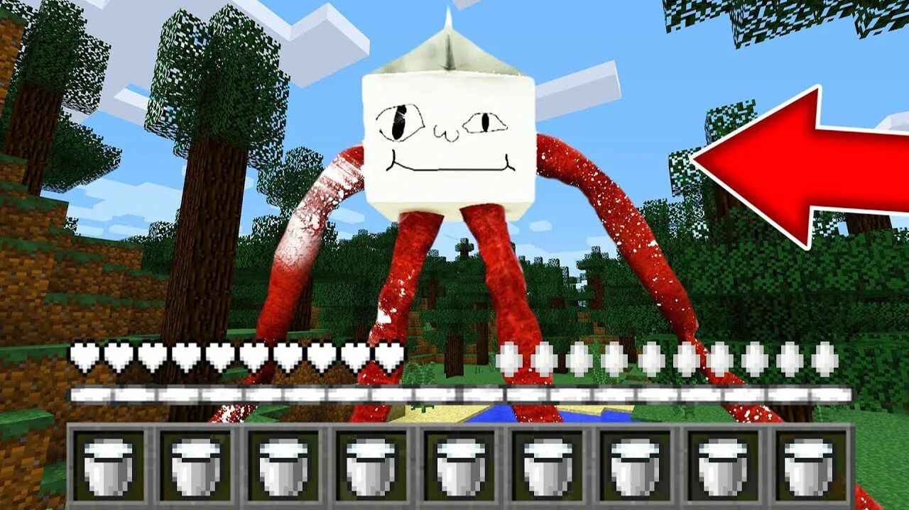 КАК ИГРАТЬ ЗА ХОДЯЧЕЕ МОЛОКО В МАЙНКРАФТ? ПРЕВРАЩЕНИЯ MILKWALKER AMBASSADOR SCP MINECRAFT