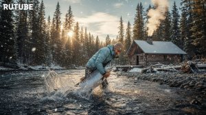 Охота и Рыбалка 2026 в Тайге ИЗБА ХАРИУС Ловля Тайменя Сухопит2909510 Максим 2025 Чист