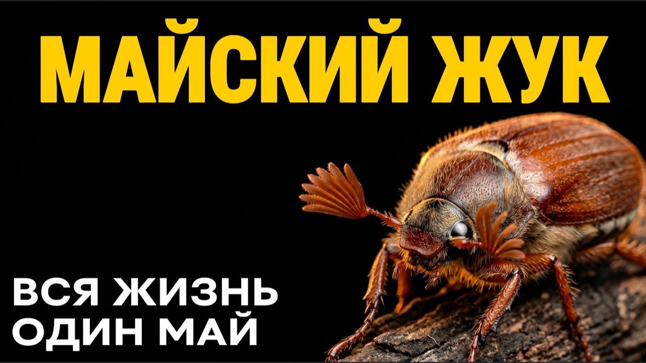 Майский Жук: 4 Года под Землёй ради трёх недель Жизни.