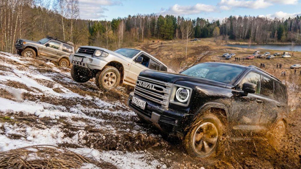 HAVAL H9  против двух Паджеро Кто Царь горы? Первый выезд Паджеро после ремонта