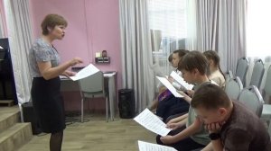Урок «Хоровой класс» у младшего класса. Преподаватель Журавлева М.В.