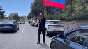 Ялта.Автопробег в честь 81 годовщины нашей Великой Победы!