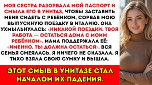 Моя сестра порвала мой паспорт и бросила его в туалет, чтобы заставить меня сидеть с детьми поездка