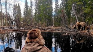 ПЕРВАЯ РЫБАЛКА СЕЗОНА. СПЛАВ ПО ТАЁЖНОЙ РЕКЕ. ПРОБУЕМ НА СПИННИНГ