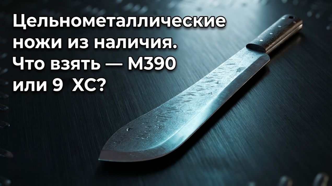 Цельнометаллические ножи из наличия. Что взять — M390 или 9ХС?