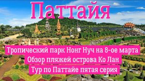 Таиланд Паттайя | Праздник 8-го марта в Парке Нонг Нуч и Обзор пляжей острова Ко Лан