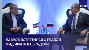 Лавров встретился с главой МИД Ирана в Нью-Дели