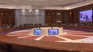 Лавров прибыл на совещание министров иностранных дел стран БРИКС