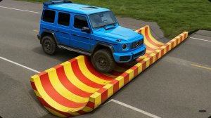 Второе испытание «Машины против перевернутых лежачих полицейских» в BeamNG Drive!