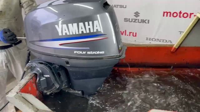 Запуск двигателя Yamaha F25