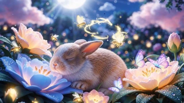 Лунный садик для кролика 🌙🐰 — колыбельная для сна малыша и расслабляющая музыка на ночь