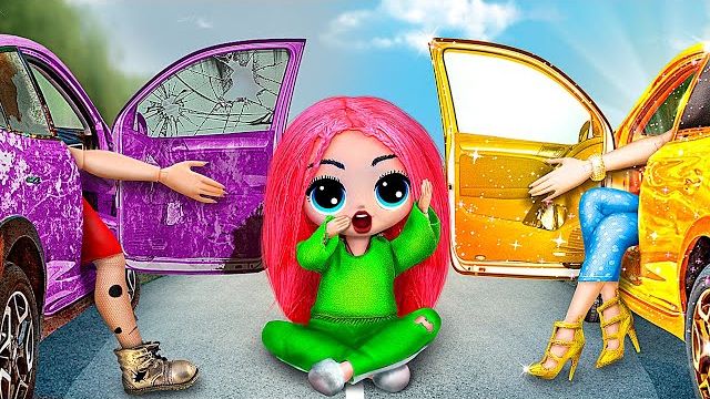 Бедная и богатая близняшки  30 идей для кукол ЛОЛ