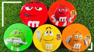 Мультики для детей. M&M's Конфетки в 5 ярких больших баночках. Сладкие Мультики конфетки