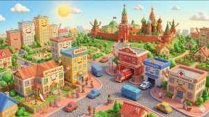 Песенка про здания! Мультик про здания! «Город мастеров»!