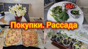 Распаковка. Моя рассада. Готовим вкусно.