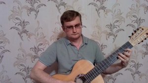 «В горнице моей светло» на семиструнке.