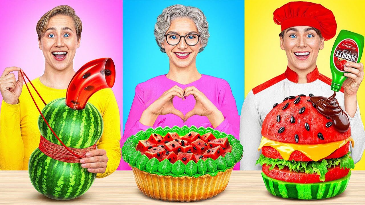 Кулинарный Челлендж Я против Бабушки Кухонные Гаджеты и Лайфхаки для Родителей смотреть онлайн