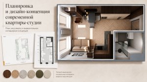 Планировка и концепция квартиры-студии в 3D: визуализации и планы в Планоплан, Remplanner и ChatGPT.