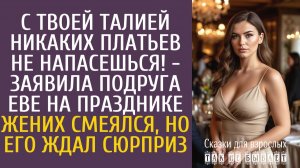 Истории из жизни С твоей талией никаких платьев не напасешься! - заявила подруга Еве на празднике…