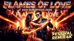FLAMES OF LOVE EDM EURODISCO 2026 fyp eurodance remix viral dance 90s edm fancy music