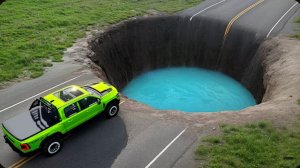 «Тачки против гигантской водной ямы» №2 в BeamNG Drive!