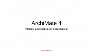 Изменения в ArchiMate 4 в сравнении с версией 3.2