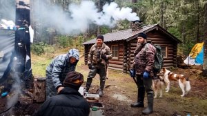 19 Сказочная тайга Рыбалка 77 осень Охота Выживание Таежный Медведь Лес Поход Сибирь Бушкрафт Метеор