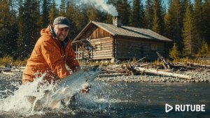 Охота и Рыбалка 2026 в Тайге ИЗБА ХАРИУС Алтайская балда КЛЕВОЕ МЕСТО Сибирь 24 1